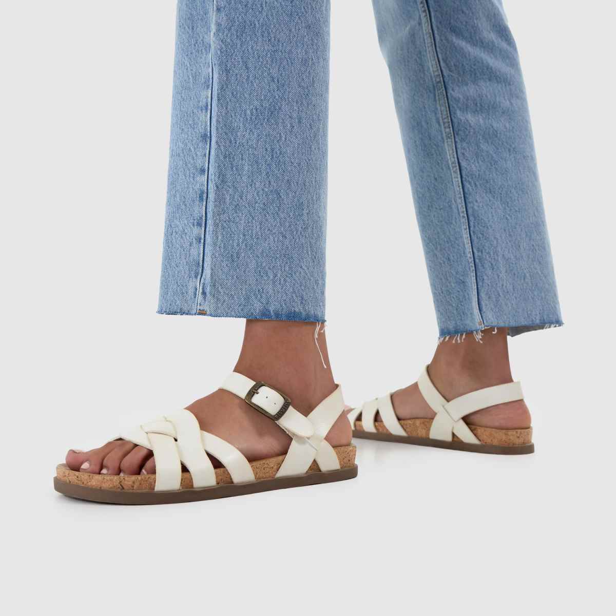 Damen Blowfish Malibu Weiß Leni Sandalen Blowfish Malibu Leni 8