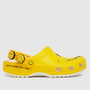 crocs yellow classic smiley sandals crocs yellow classic smiley sandals