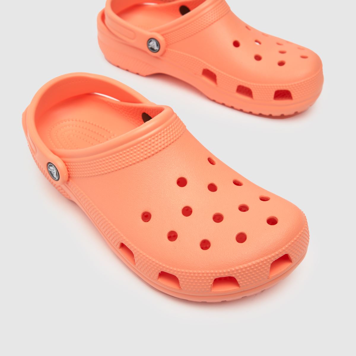 Womens Peach crocs Classic Clog Sandals schuh