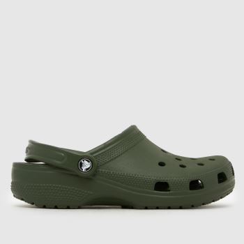 Crocs Dark Green Classic Clog Womens Sandals