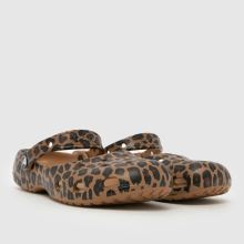 Crocs Classic Animal Ballet in Brown & Black Crocs Classic Animal Ballet,2 of 4