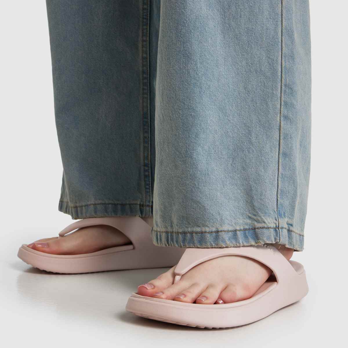 Damen Crocs Pink Getaway Triangle Flip Sandalen Crocs Getaway Triangle Flip 8