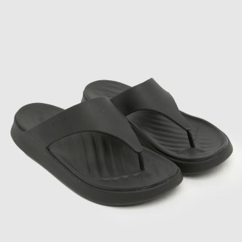 Crocs Schwarz Getaway Triangle Flip Damen Sandalen