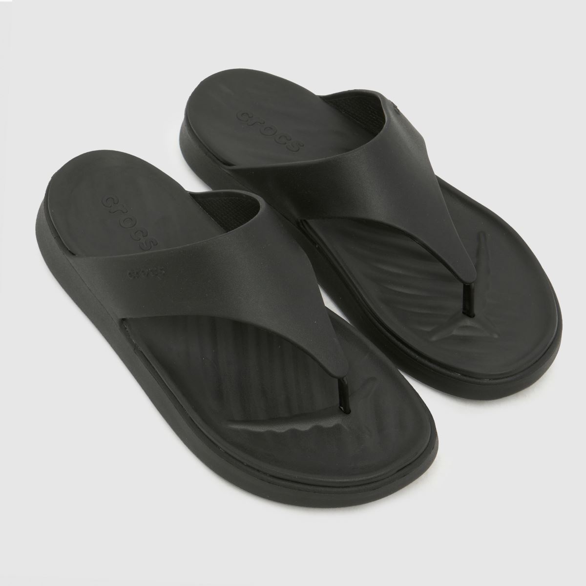 Crocs Getaway Triangle Flip Sandals in Black