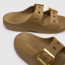 Crocs Saturday Metallic Buckle in Tan Crocs Saturday Metallic Buckle,4 of 4