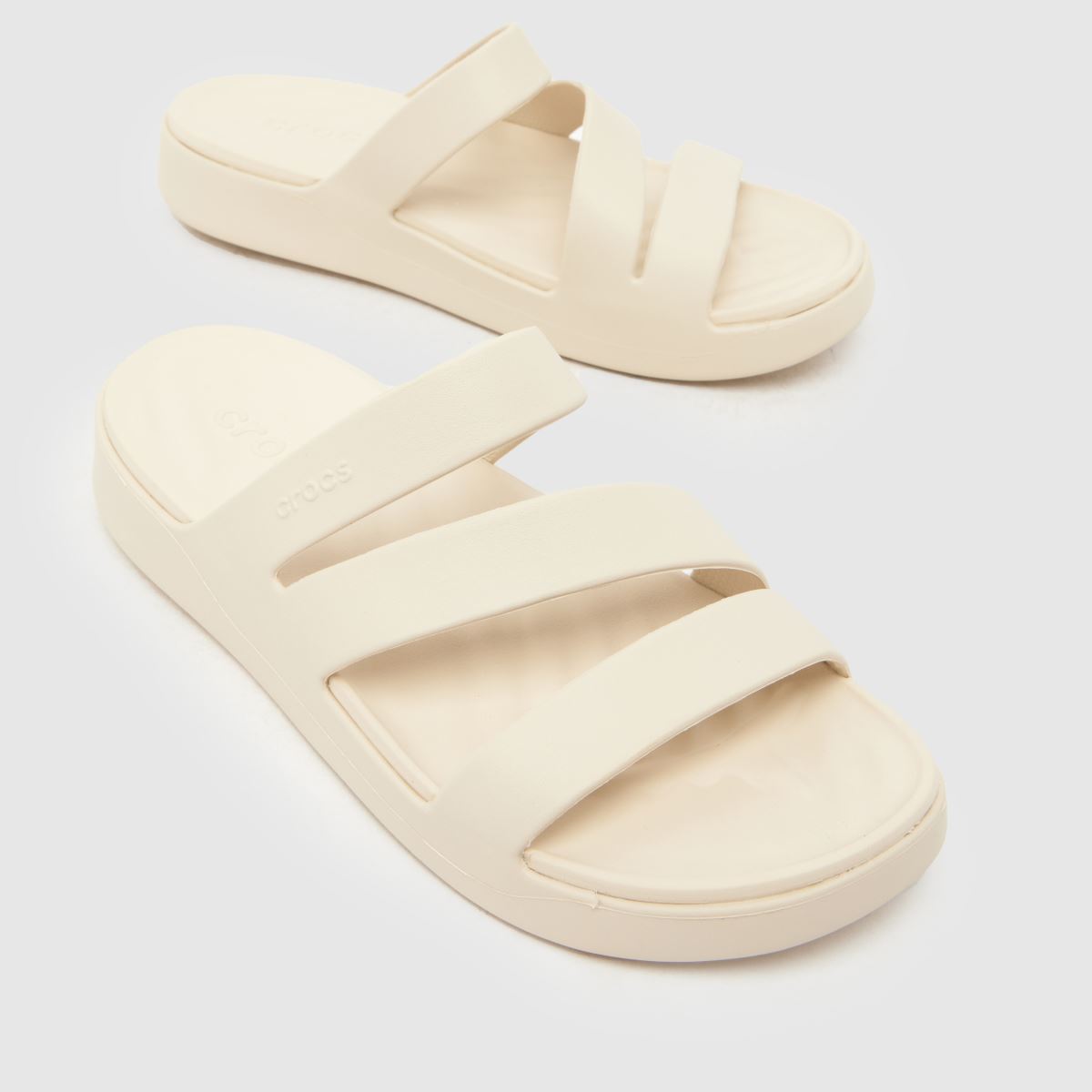 Crocs Getaway Strappy in Beige Crocs Getaway Strappy 4