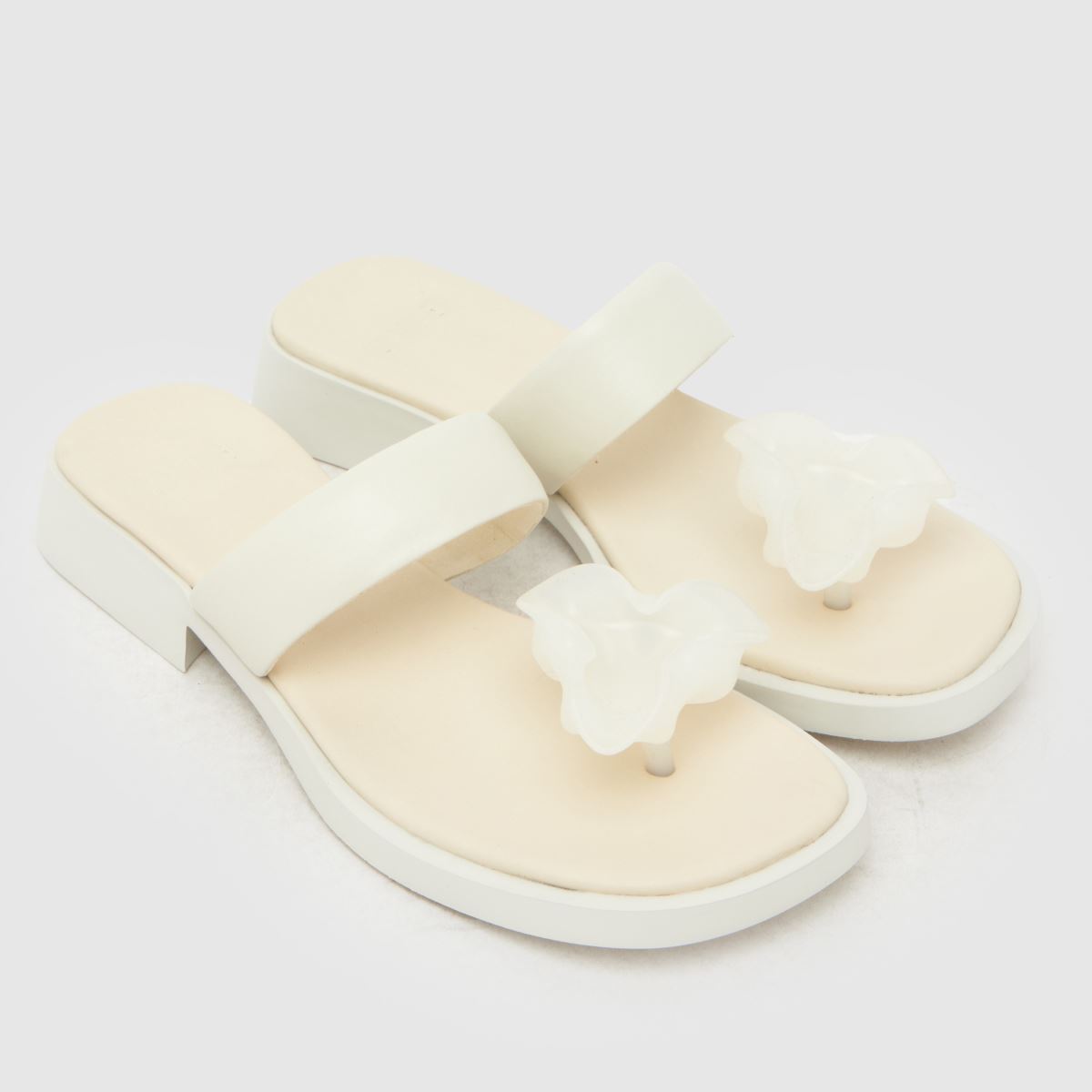 CAMPER Dana Flower Sandals in White