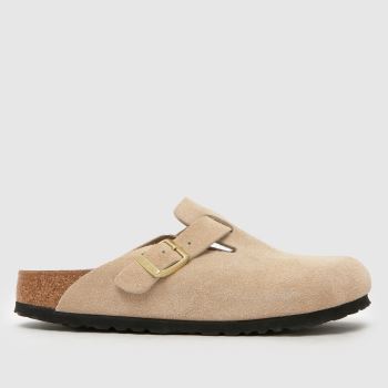 BIRKENSTOCK Beige Boston Clog Narrow Fit Womens Sandals