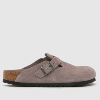 BIRKENSTOCK Violett Boston Soft Footbed Clog Damen Sandalen