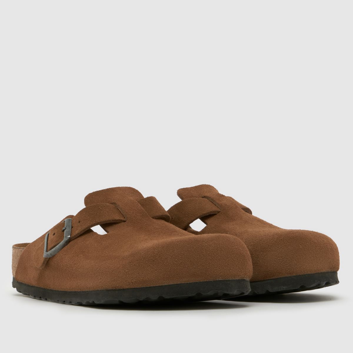 Womens Brown BIRKENSTOCK Boston Soft Footbed Clog Sandals | schuh