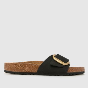BIRKENSTOCK Black Madrid Big Buckle Womens Sandals