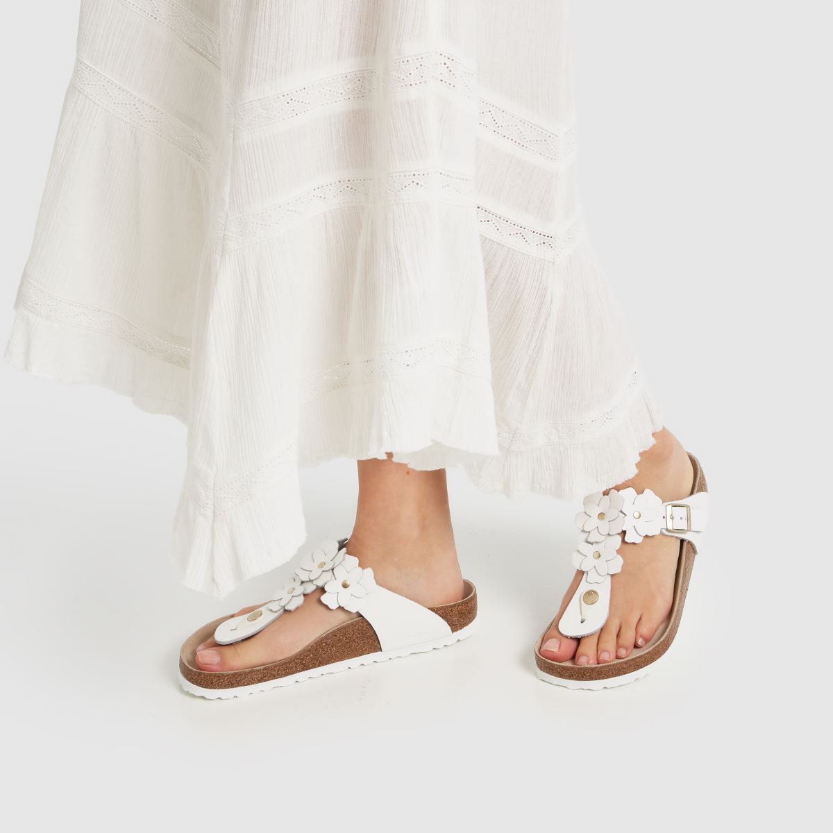 BIRKENSTOCK Gizeh Flowers in White BIRKENSTOCK Gizeh Flowers 8