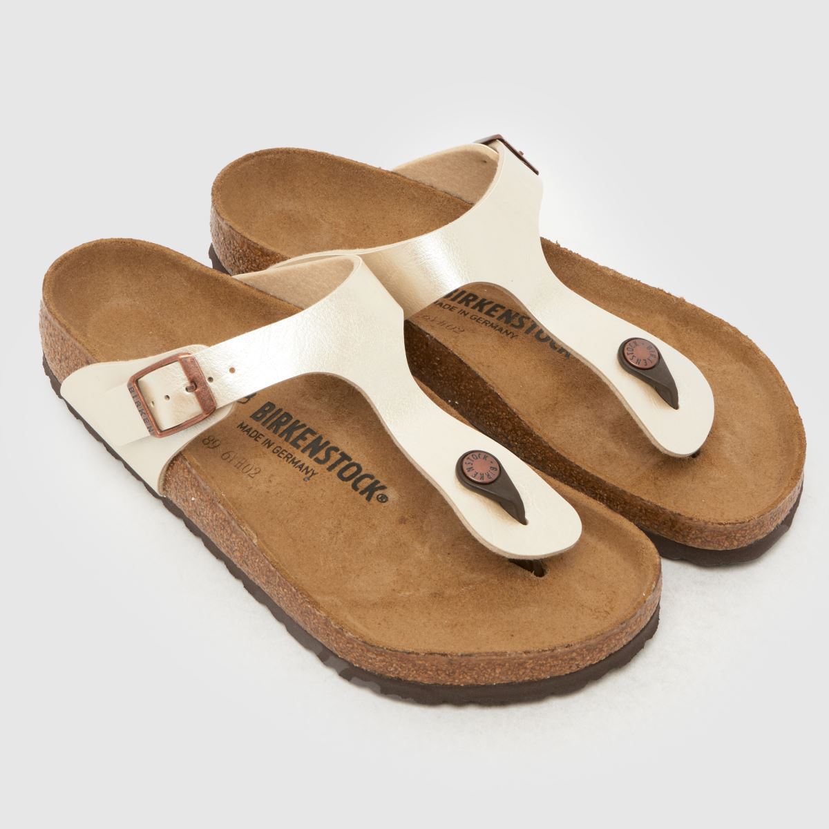 BIRKENSTOCK Gizeh Sandals in Off-White