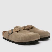 BIRKENSTOCK Boston Braided Clog Narrow Fit in Taupe BIRKENSTOCK Boston Braided Clog Narrow Fit,2 of 4