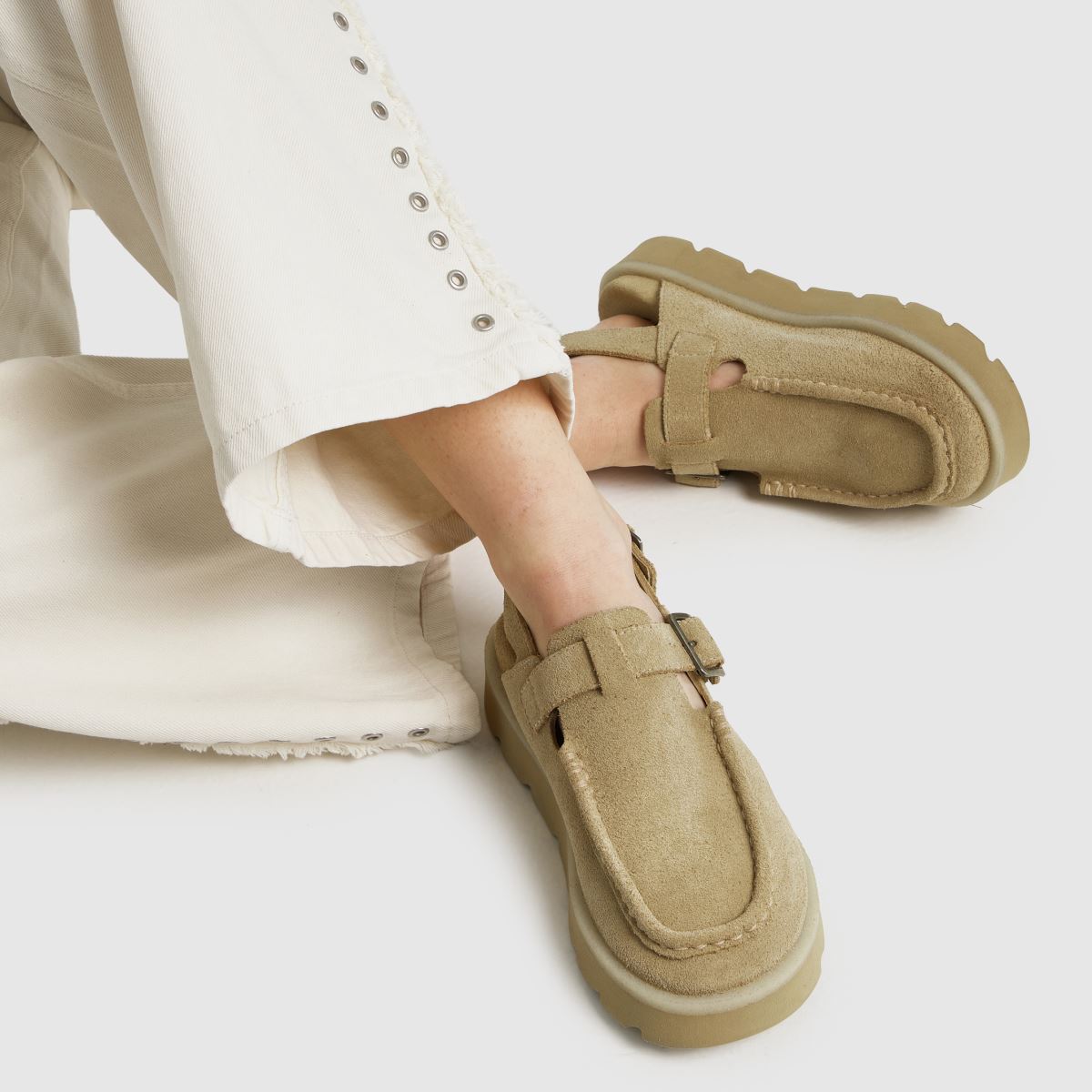 Womens Beige Clarks Originals Meare Easy Sandals | schuh