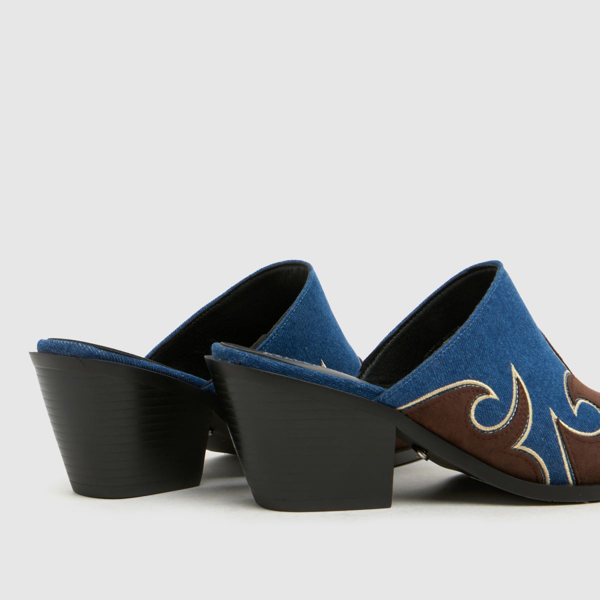 Azalea Wang Cecily Western Mule in Brown Multi Azalea Wang Cecily Western Mule 7
