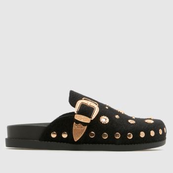 Azalea Wang Black Mule Womens Sandals