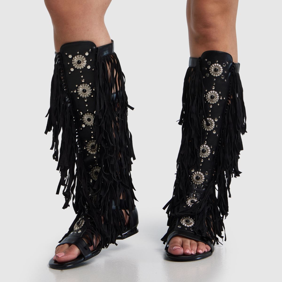 Azalea Wang Christen Knee Gladiator in Black Azalea Wang Christen Knee Gladiator 8