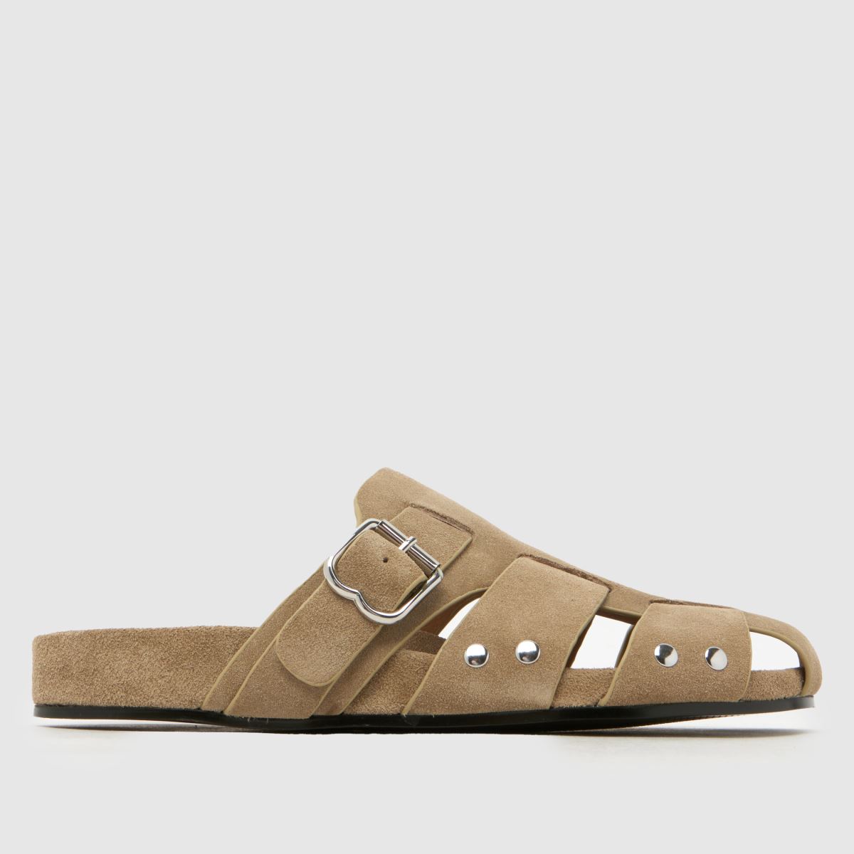 BIBI LOU Dakota Mule Sandals in Beige