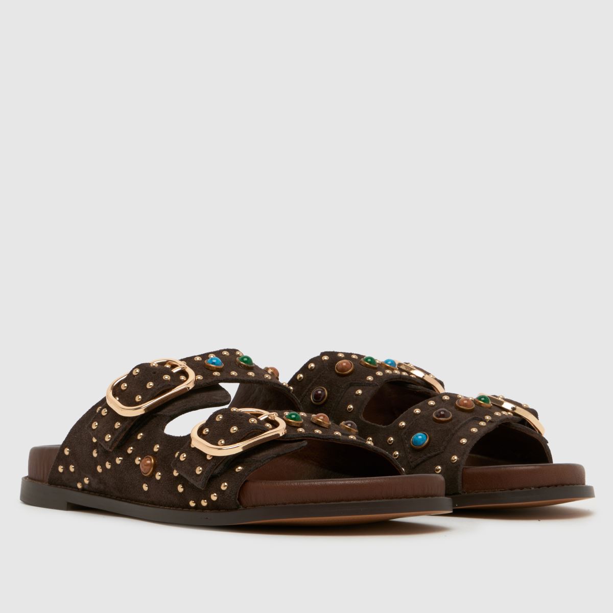BIBI LOU Linder Slide in Dark Brown BIBI LOU Linder Slide 3