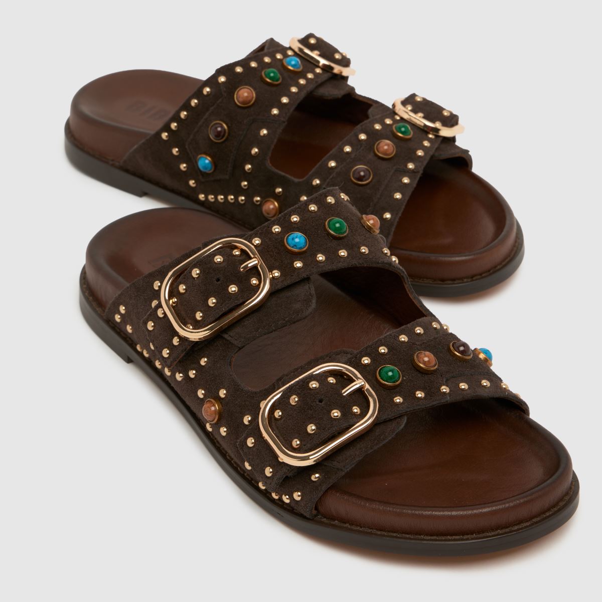 BIBI LOU Linder Slide in Dark Brown BIBI LOU Linder Slide 4