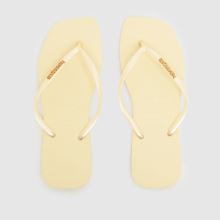 Havaianas Slim Square Logo Metallic in Pale Yellow Havaianas Slim Square Logo Metallic,4 of 4