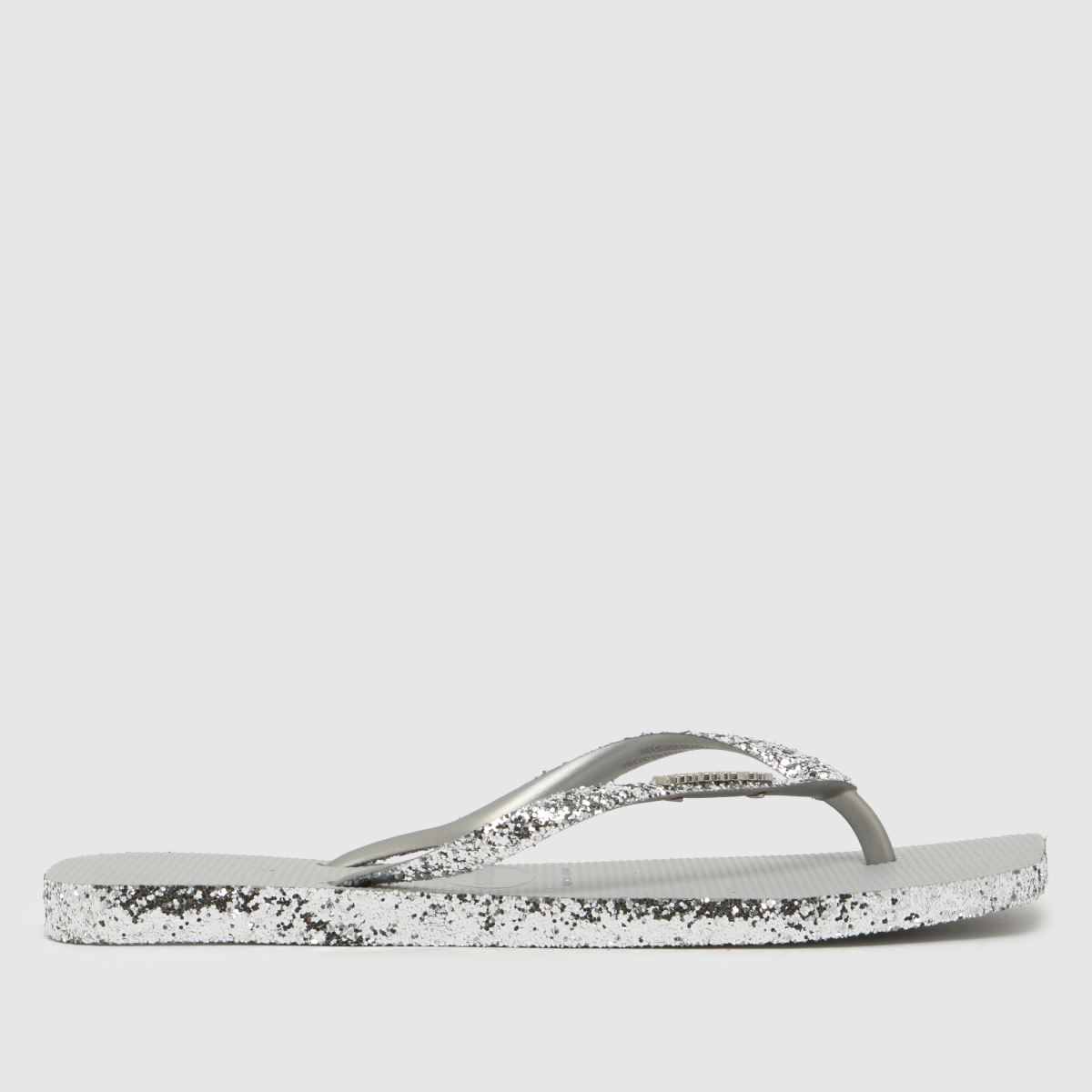 Havaianas Square Sparkle Flip in Silver Havaianas Square Sparkle Flip 3