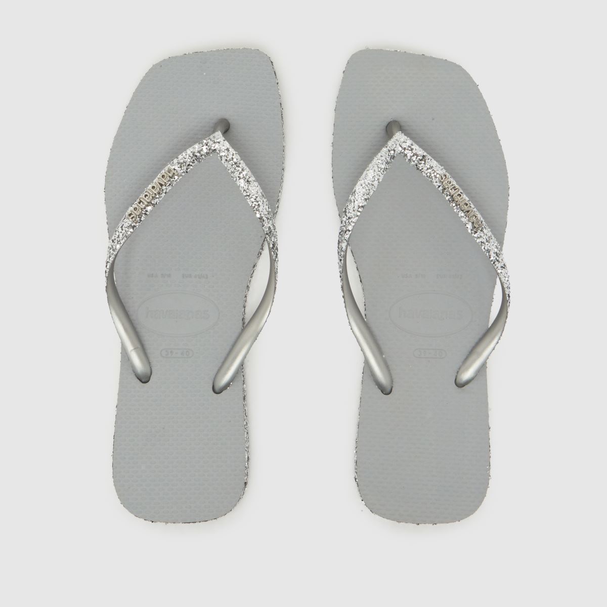 Havaianas Square Sparkle Flip in Silver Havaianas Square Sparkle Flip 4