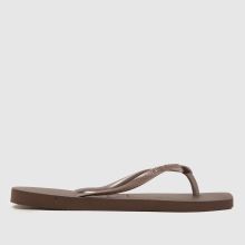 havaianas Damen Havaianas Dunkelbraun Slim Square Flip Sandalen,2 von 4