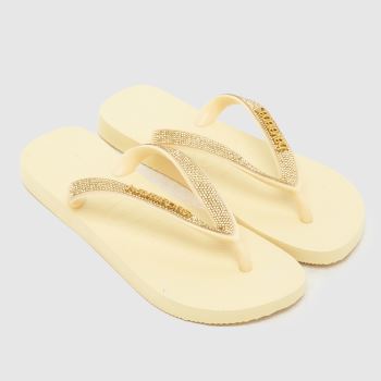 Havaianas Pale Yellow Top Glow Flip Womens Sandals