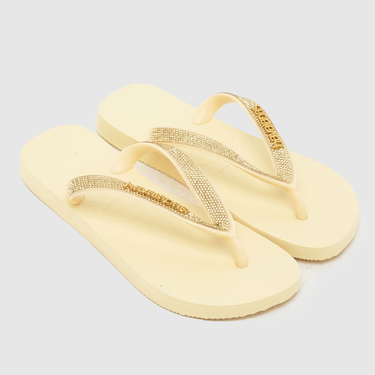 Havaianas Top Glow Flip Sandals in Pale Yellow