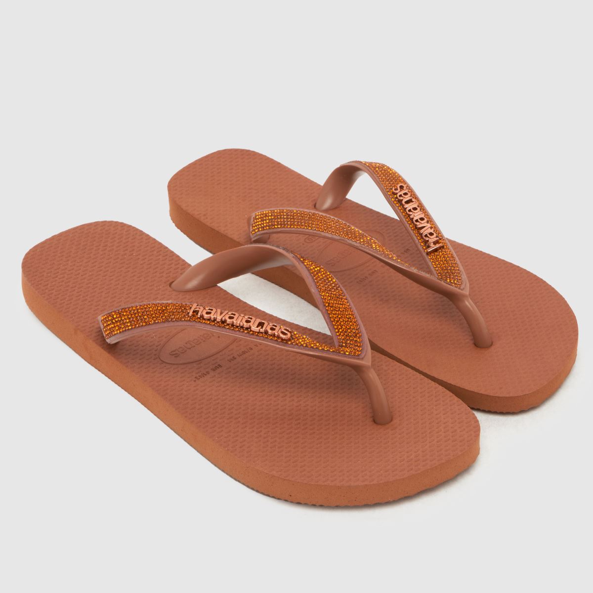 Havaianas Top Glow Flip Sandals in Tan