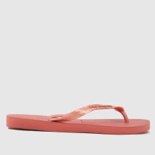 Havaianas Top Logo Metallic Flip in Peach Havaianas Top Logo Metallic Flip,2 of 4
