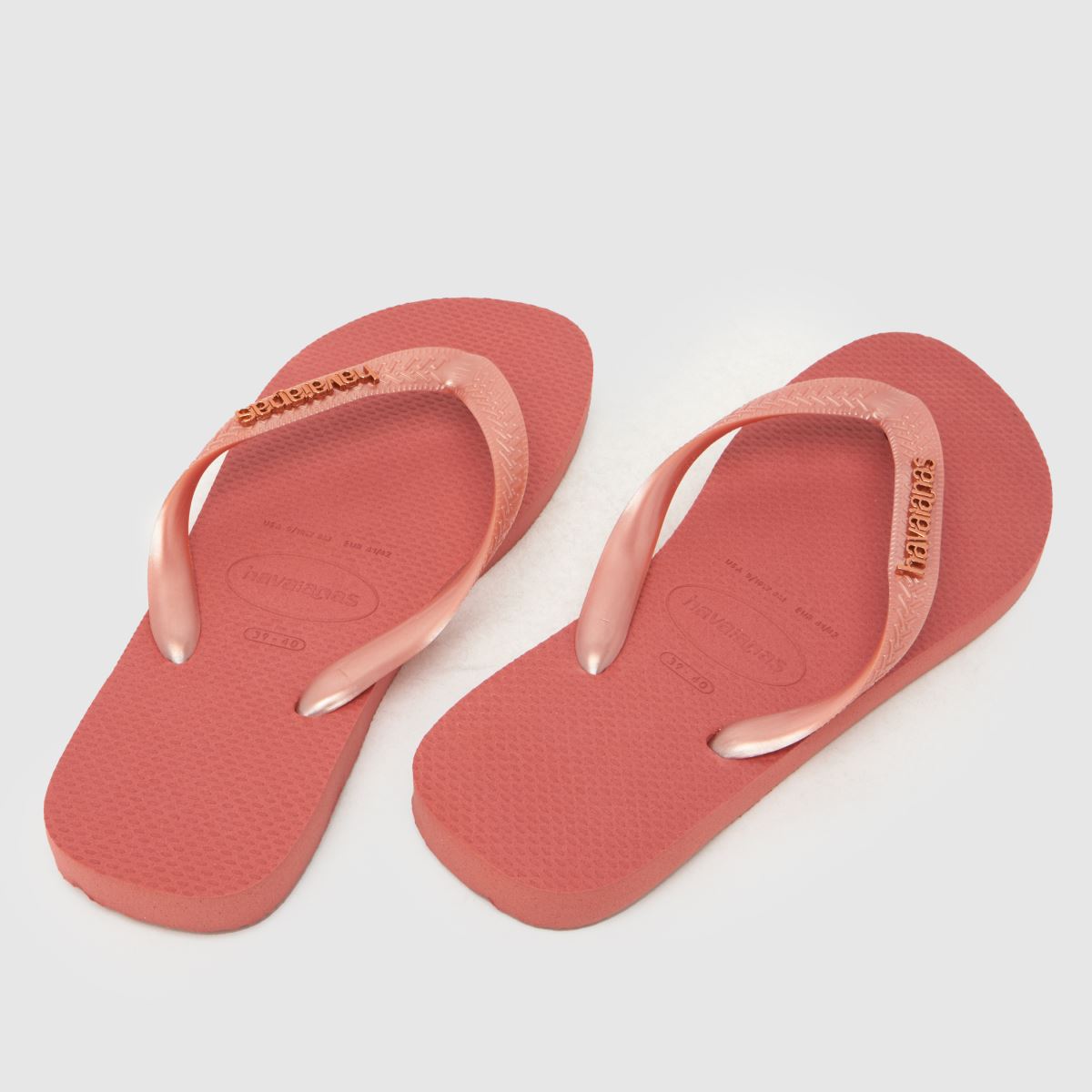 Havaianas Top Logo Metallic Flip in Peach Havaianas Top Logo Metallic Flip 7