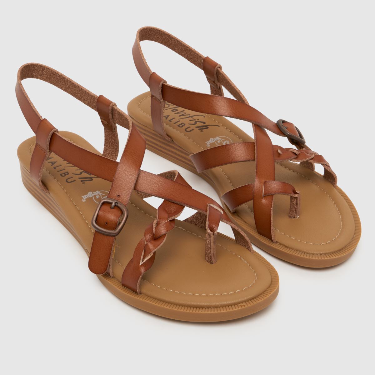Blowfish Malibu Women’s April Wedge Sandals in Brown, Size: 5