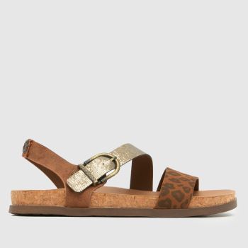 Blowfish Malibu Brown Multi Lance Womens Sandals