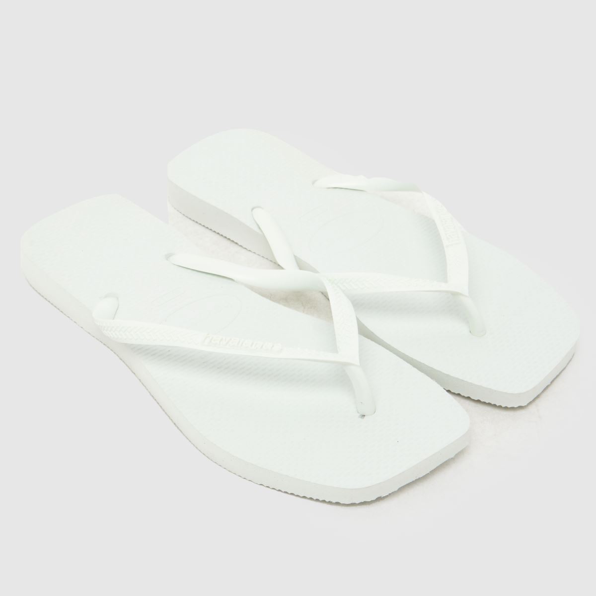 Havaianas Slim Square Flip Sandals in White
