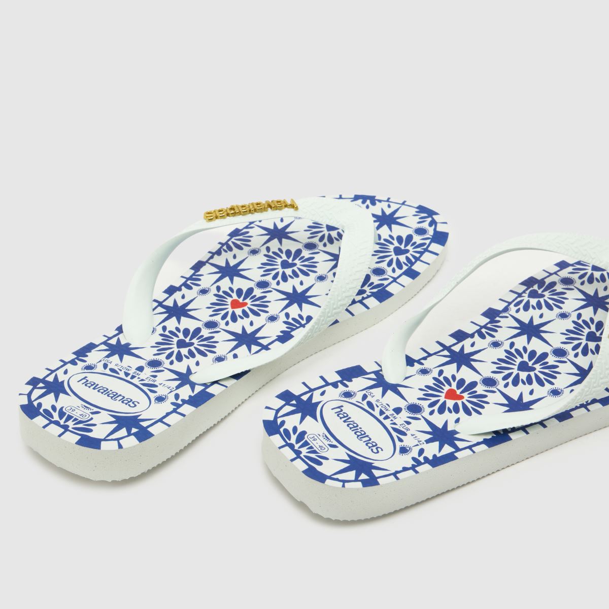 Havaianas Ginga Sao Luis Flip in White Multi Havaianas Ginga Sao Luis Flip 7