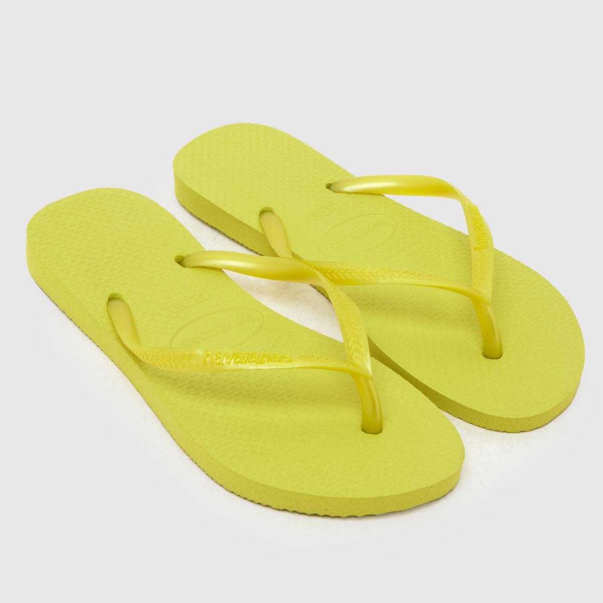 Havaianas Slim Flip Sandals in Lime