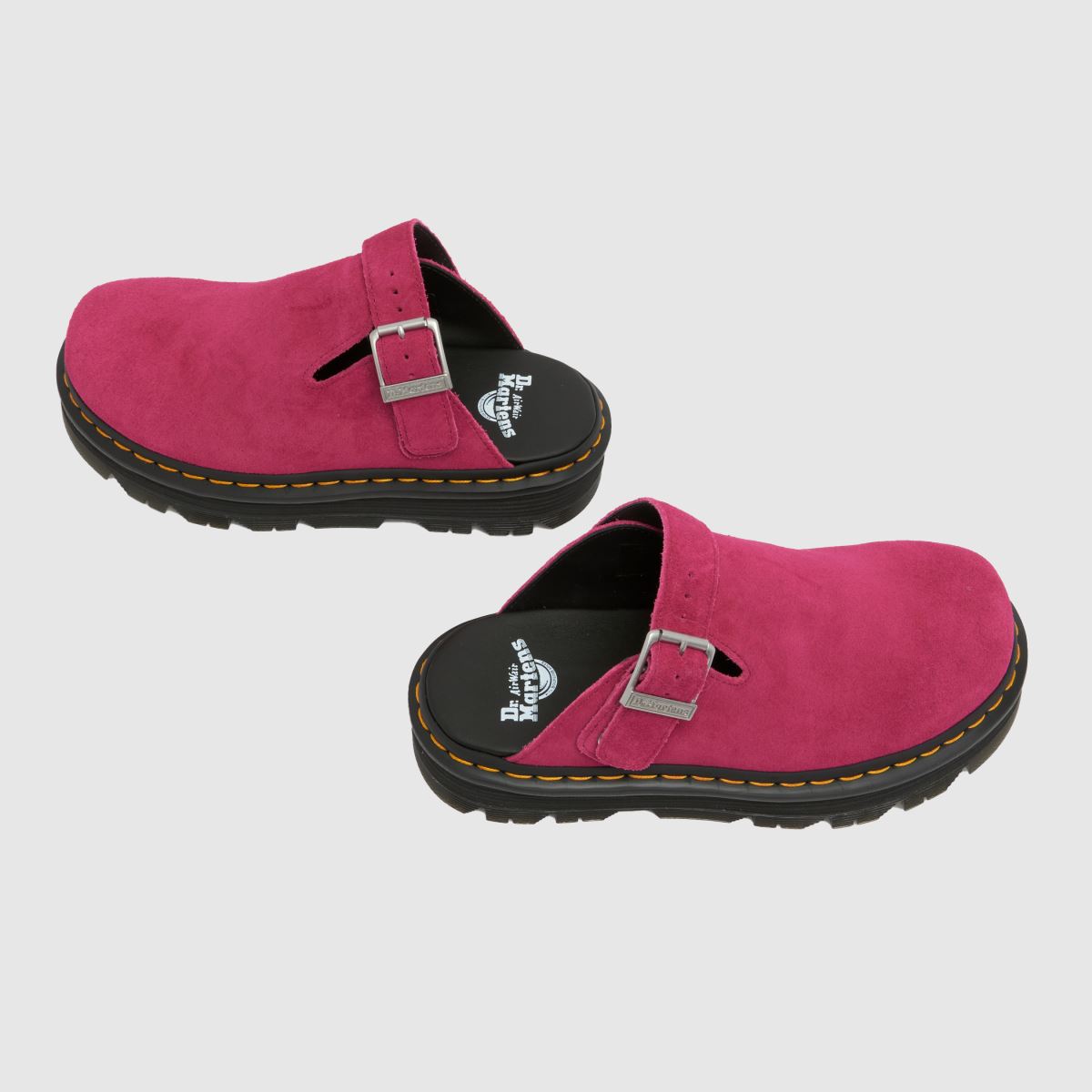 Womens Pink Dr Martens Zebzag Mule Sandals | schuh