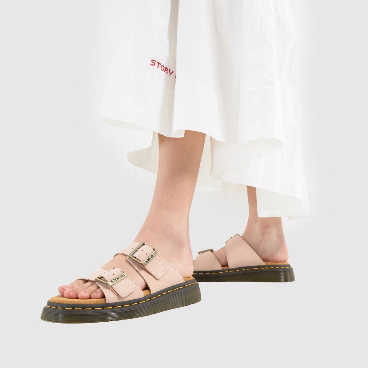Womens Pale Pink Dr Martens Josef Sandals | schuh