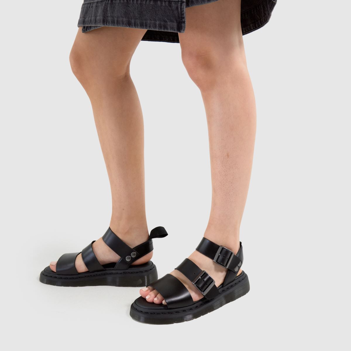 Womens Black Dr Martens Gryphon Sandals | schuh