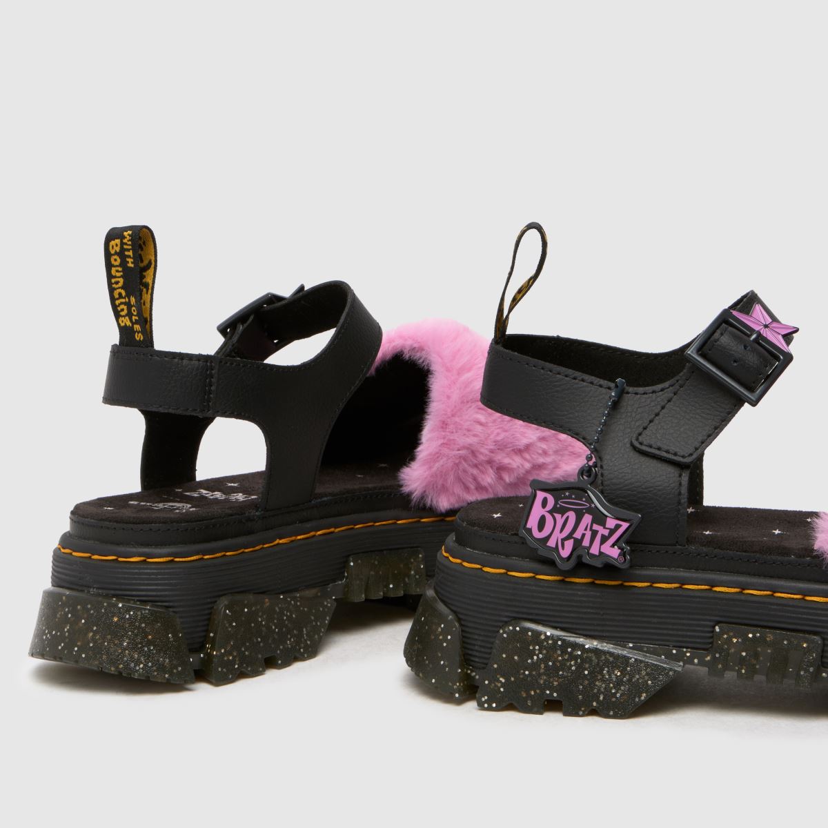 Womens Black & pink Dr Martens x Bratz Mattison Strap