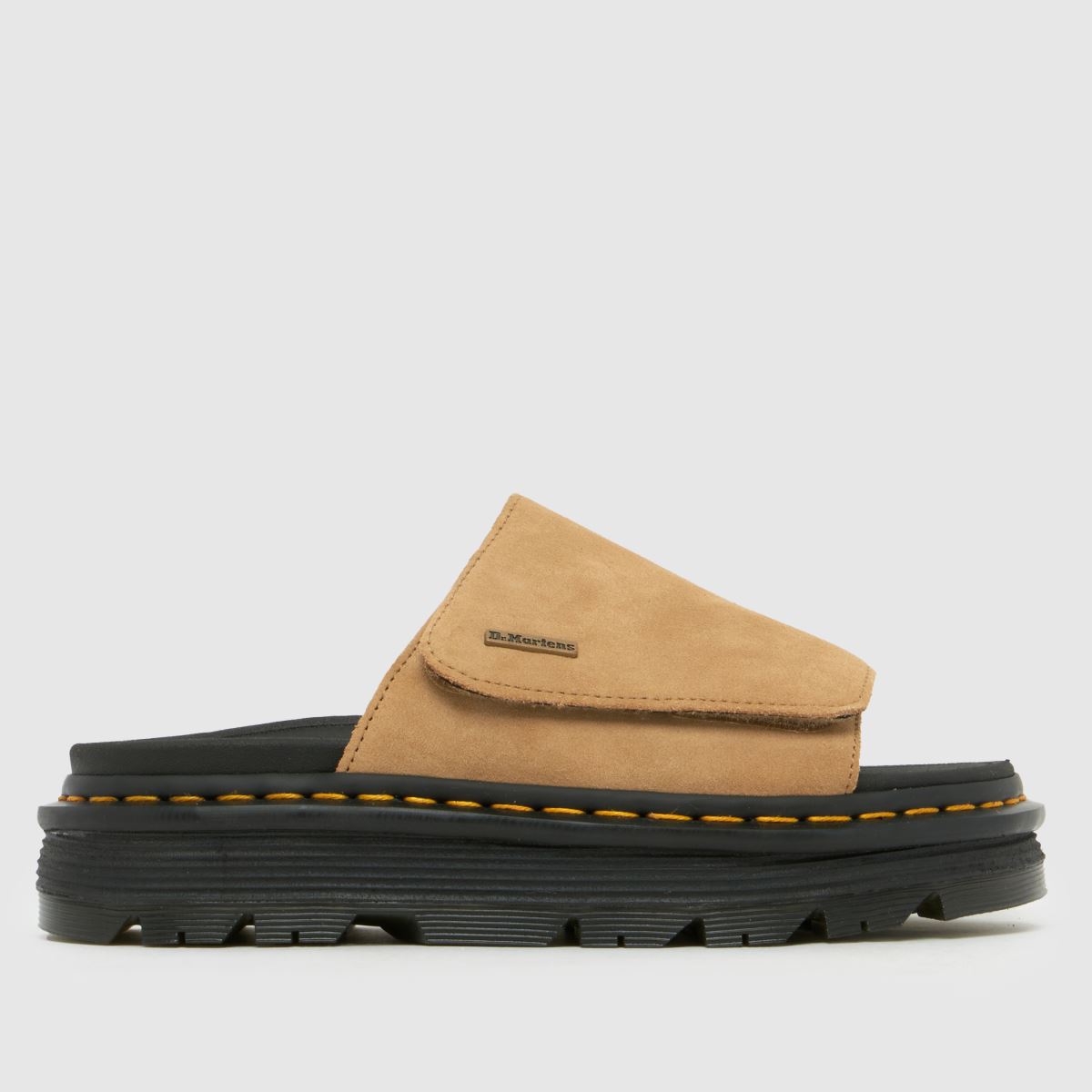 Dr. Martens Zebzag Slide Sandals in Tan