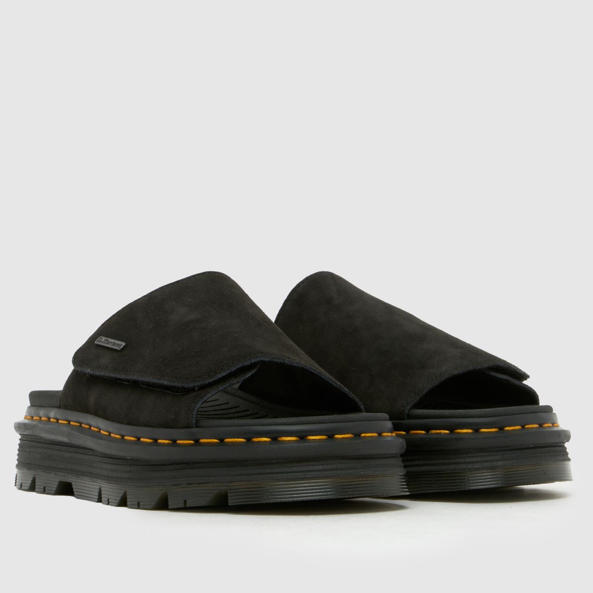 Womens Black Dr Martens Zebzag Slide Sandals | schuh