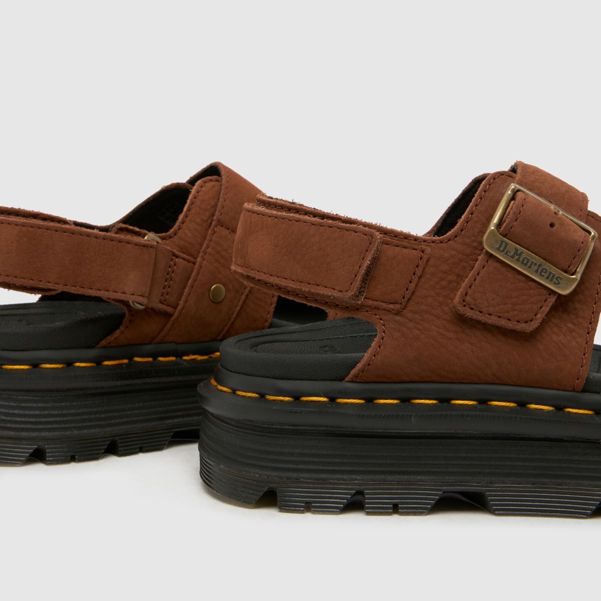 Womens Brown Dr Martens Zebzag Sandals | schuh
