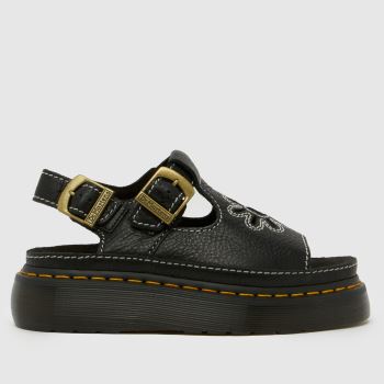 Dr Martens Black Dunnet Flower Womens Sandals
