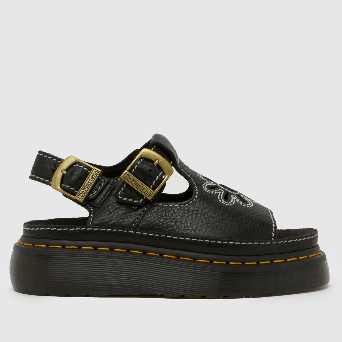 Dr. Martens Dunnet Flower Sandals in Black