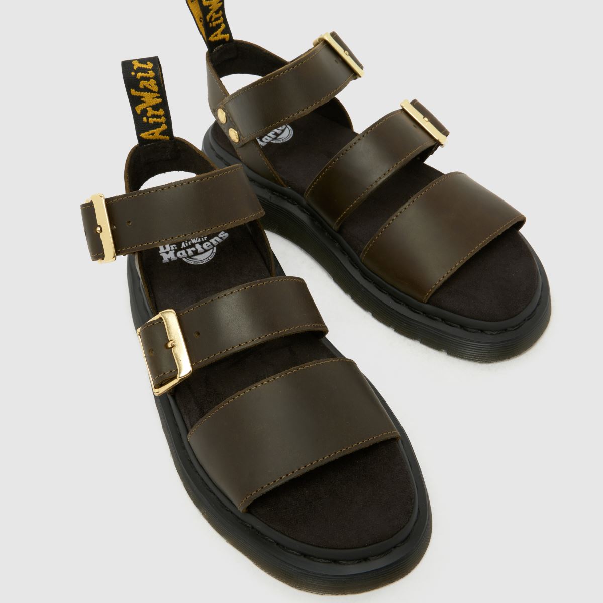 Womens Khaki Dr Martens Gryphon Sandals | schuh