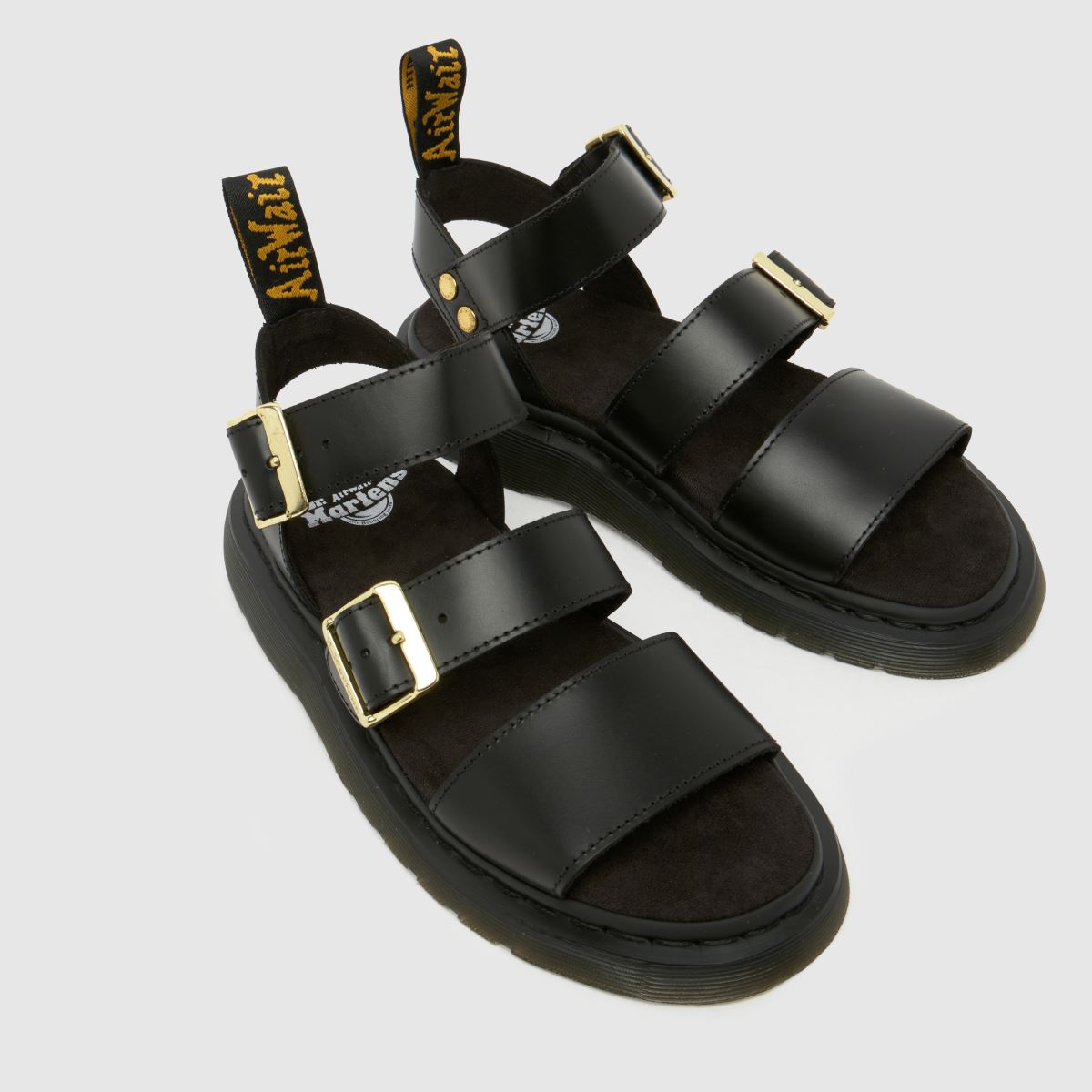 Dr. Martens ブラックサンダル UK8 Womens Black Dr Martens Gryphon Sandals | schuh